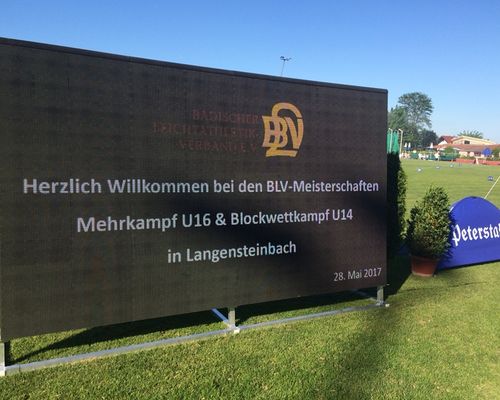 Badische Mehrkampf-Meisterschaften U14/U16 im SONOTRONIC Sportpark Langensteinbach - Tag 1