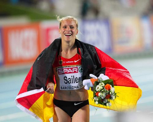Die badischen Leichtathleten gratulieren Verena Sailer zum Titelgewinn über 100m und Christina Obergföll zur Silbermedaille im Speerwurf.
