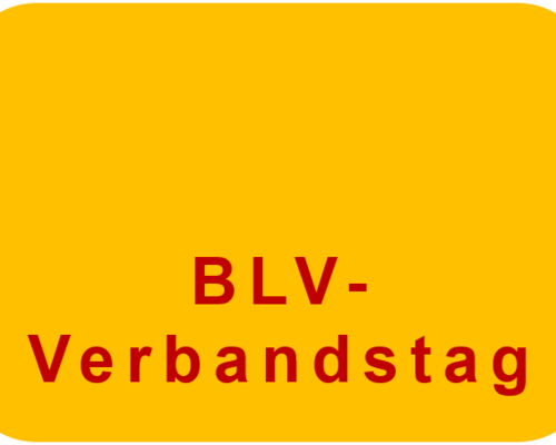 BLV-Verbandstag: Broschüre und Anfahrtsinformationen sind online