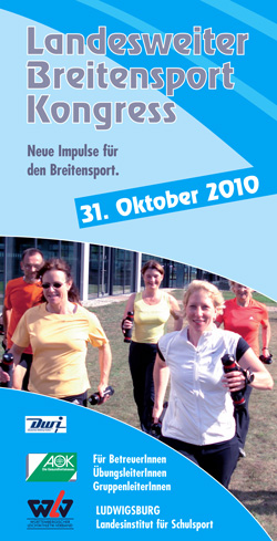 Jetzt anmelden: Landesweiter Breitensportkongress am 31.10.2010