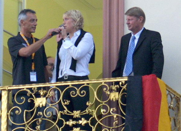 Offenburg bereitete der Speerwurf-Vizeweltmeisterin einen herzlichen Empfang