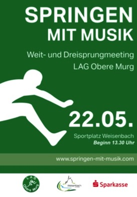 Weitsprung beim Springen mit Musik ein Knüller im Schwarzwald