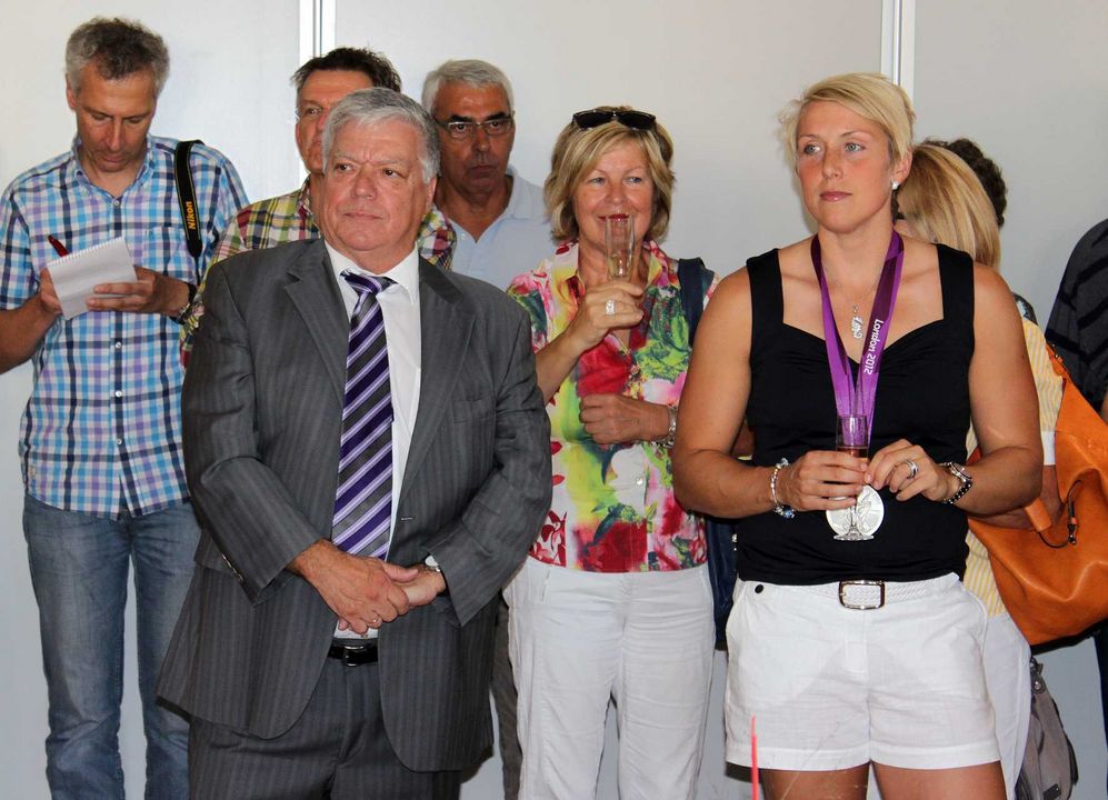 Christina Obergföll und Matthias Bühler geehrt