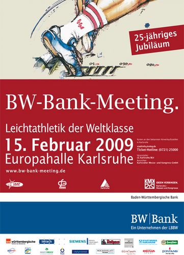 Olympiasieger Robles und Weltklasse-Hochsprung beim 25. BW-Bank-Meeting in der Europahalle Karlsruhe 