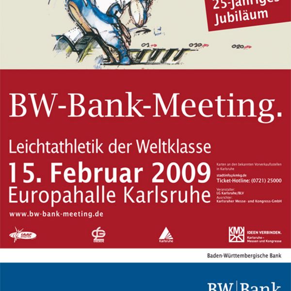 Olympiasieger Robles und Weltklasse-Hochsprung beim 25. BW-Bank-Meeting in der Europahalle Karlsruhe 