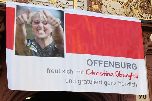 Christina Obergföll und Matthias Bühler geehrt