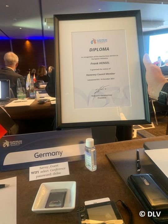 European Athletics ernennt Frank Hensel posthum zum Council-Ehrenmitglied