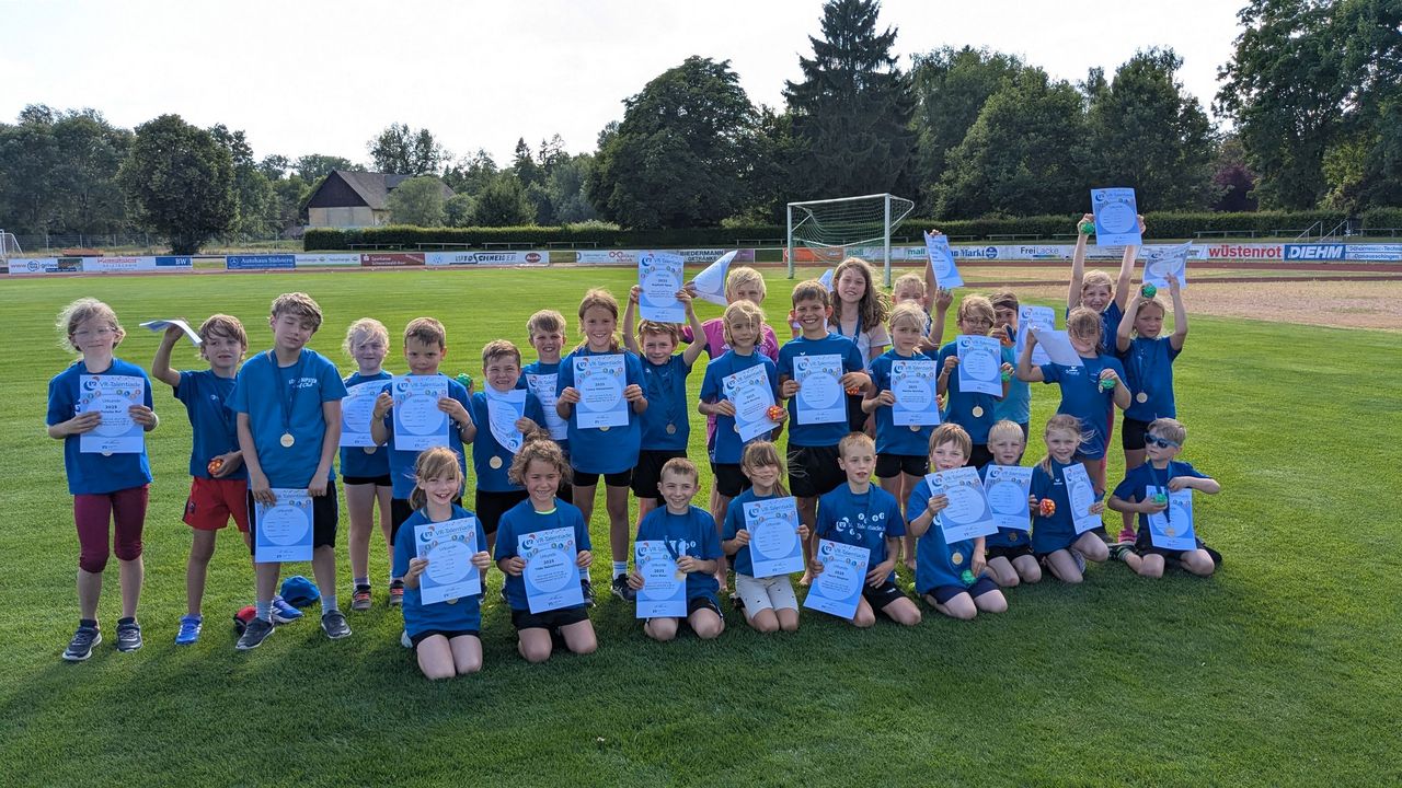 VR Talentiade in Donaueschingen mit großer Beteiligung der Athleten/innen U8/10/12