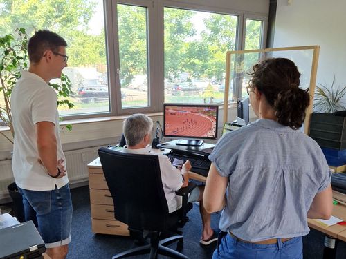 BLV-Geschäftsstelle feuerte Jolanda Kallabis per Livestream an