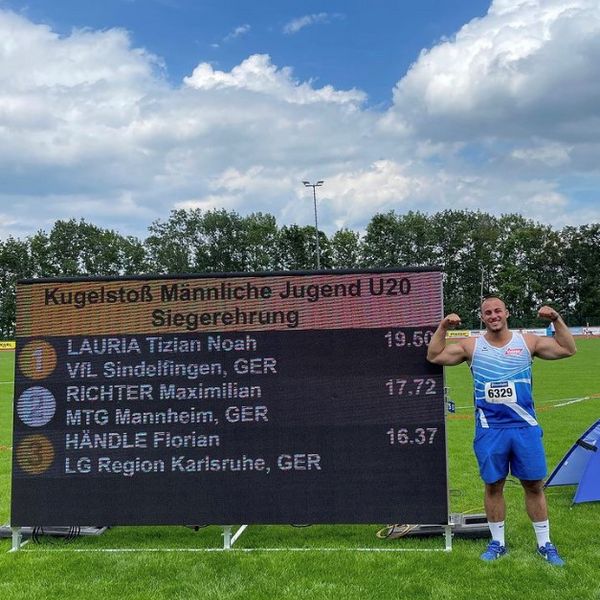 BW U20/U18: 19,50 Meter für Tizian Lauria