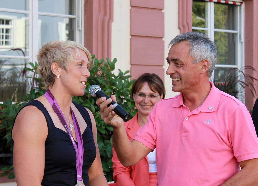 Christina Obergföll und Matthias Bühler geehrt