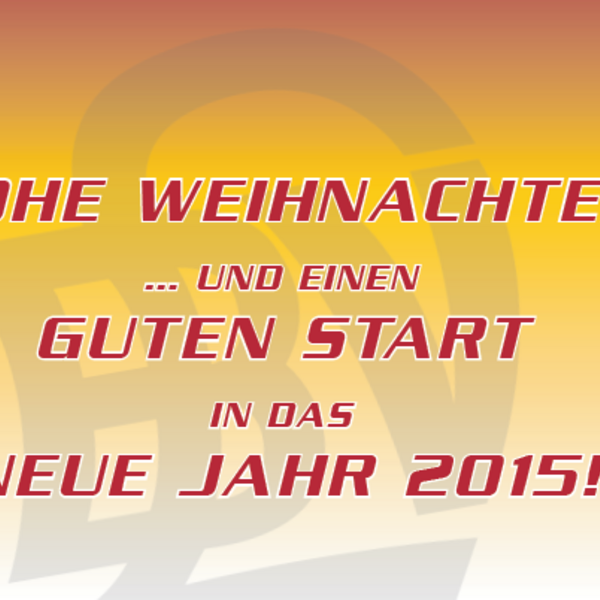 Frohe Weihnachten und einen guten Start in das Jahr 2015!