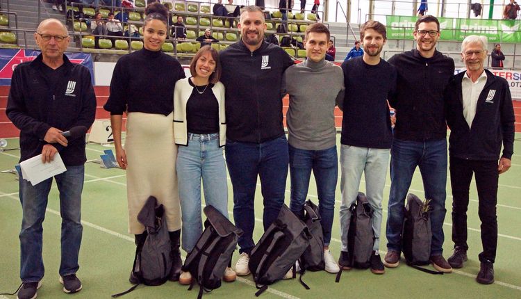 Verabschiedung der Top-Athlet:innen bei den BW Leichtathletik Hallen-Finals