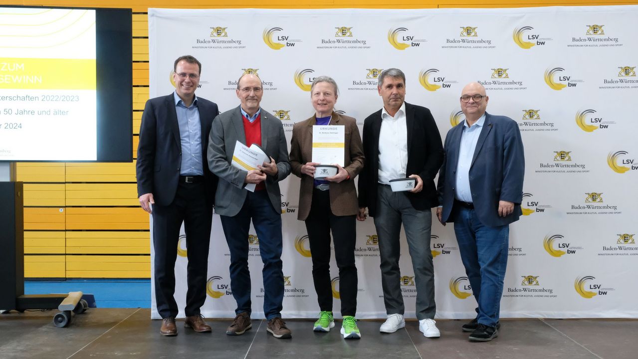 BW-Athlet:innen Ü50 wurden für internationale Titel geehrt