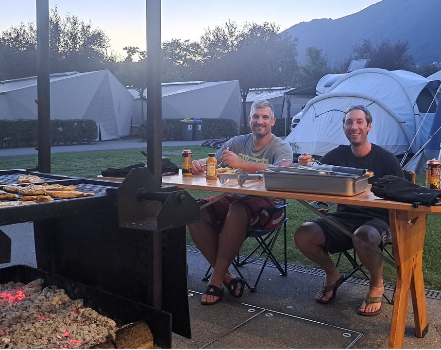 Nach getaner Grillarbeit