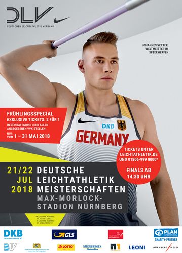 Exklusives Frühlingsspecial „2 für 1“ - Deutsche Leichtathletik-Meisterschaften 2018
