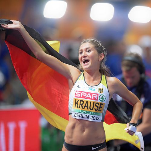 Europameisterin Gesa Felicitas Krause ist beim INDOOR MEETING Karlsruhe am Start