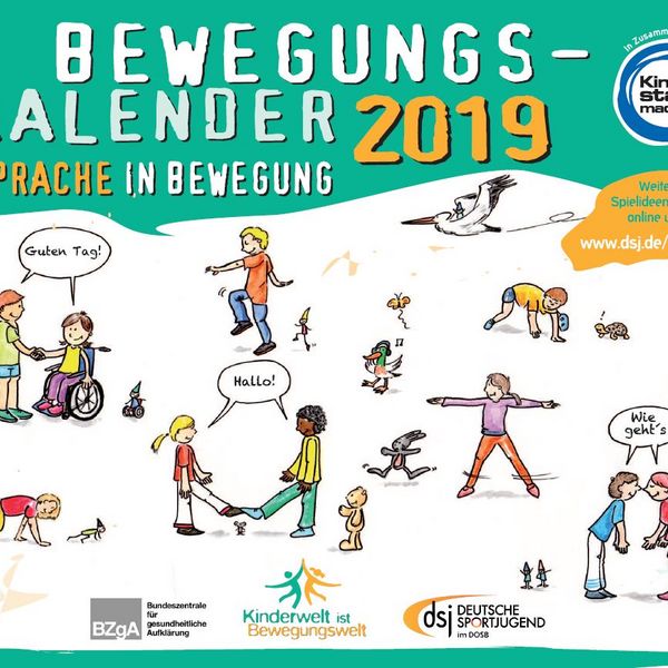Sprache in Bewegung ‐ der dsj‐Bewegungskalender 2019 ist da!