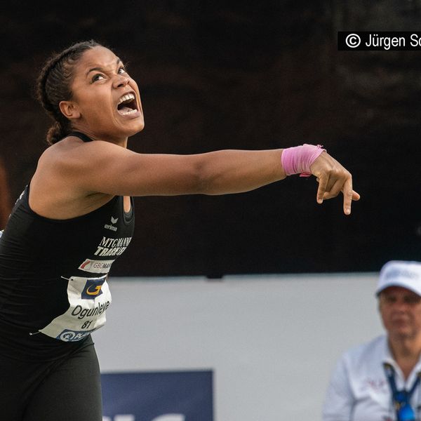 Yemisi Ogunleye (MTG Mannheim) stößt U23-EM-Norm