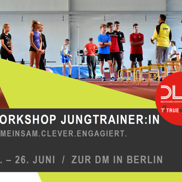 DLV-Workshop zur DM in Berlin für Trainer:innen zwischen 18 und 26 Jahren