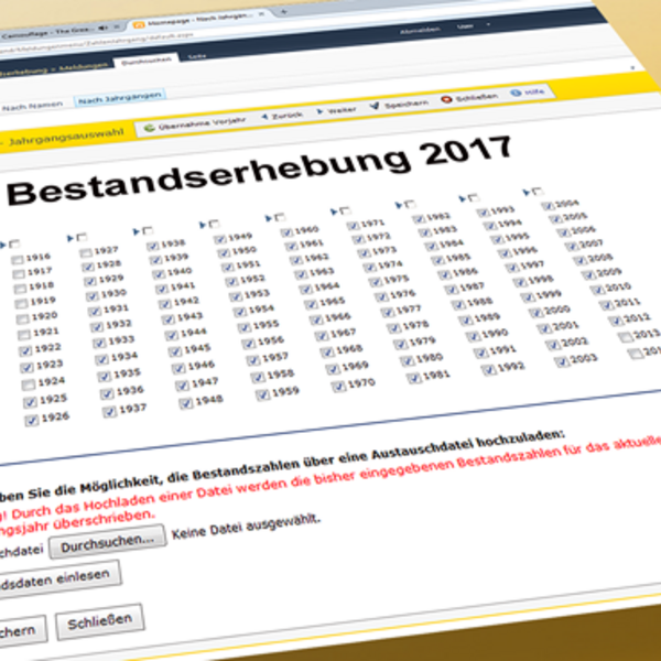 Bestandserhebung 2017