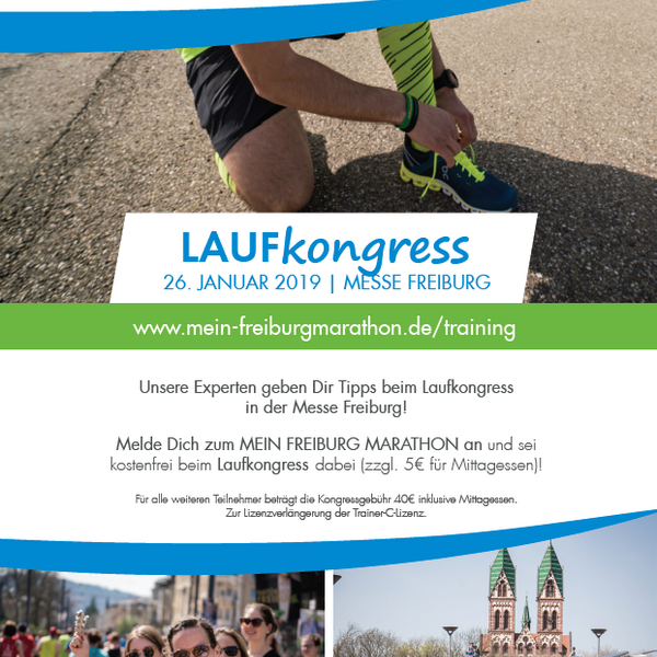 Indoor Meeting Tickets beim Laufkongress gewinnen - Jetzt für den 1. LAUFKONGRESS im Rahmen des MEIN FREIBURG MARATHON anmelden und gewinnen!