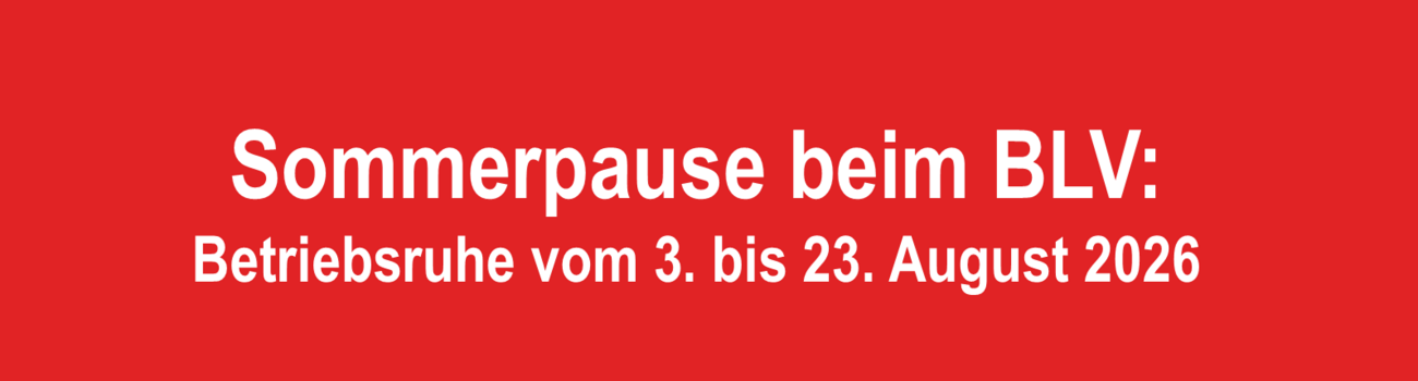 BLV Betriebsruhe 2026