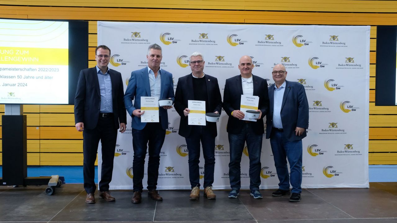 BW-Athlet:innen Ü50 wurden für internationale Titel geehrt