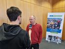 BLV-Präsident Michael Schlicksupp stellte sich nach der Konferenz den Fragen der Presse.