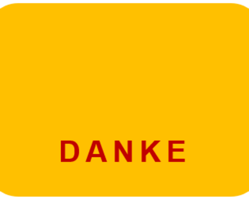Vielen Dank für die tolle Arbeit an den vergangenen Wochenenden!
