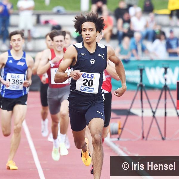 Malik Skupin-Alfa läuft deutsche Bestleistung über 600 Meter