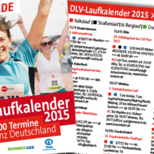 Der DLV-Laufkalender 2015 ist online