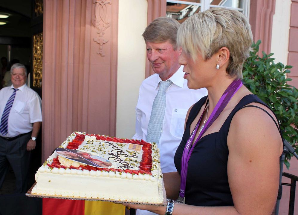 Christina Obergföll und Matthias Bühler geehrt