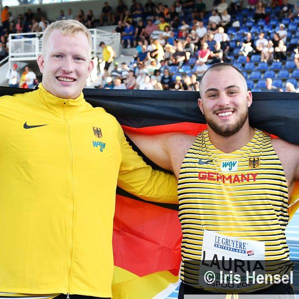 U23-EM Doppelsieg: Sindelfinger Kugelstoßer räumen ab