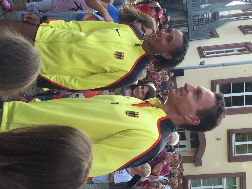 Empfang der Europameisterin Malaika Mihambo in Oftersheim