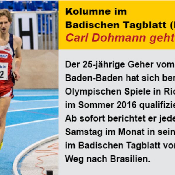 Carl Dohmann geht nach Rio