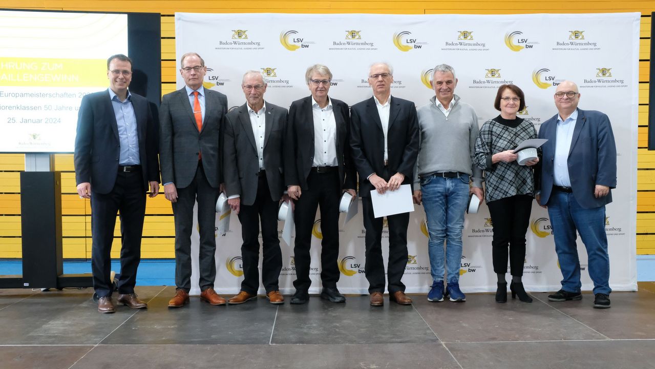 BW-Athlet:innen Ü50 wurden für internationale Titel geehrt