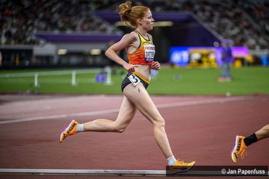 Eva Dieterich (LAV Stadtwerke Tübingen) im Finale über 10.000 Meter 