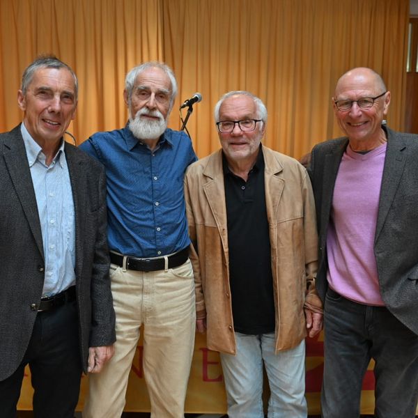 Von links nach rechts: Ottmar Heiler, Wilfried Pletschen, Rolf Bader und Michael Schlicksupp bei der Ernennung.