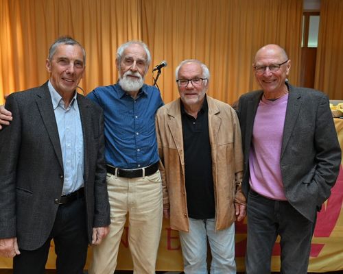 Von links nach rechts: Ottmar Heiler, Wilfried Pletschen, Rolf Bader und Michael Schlicksupp bei der Ernennung.