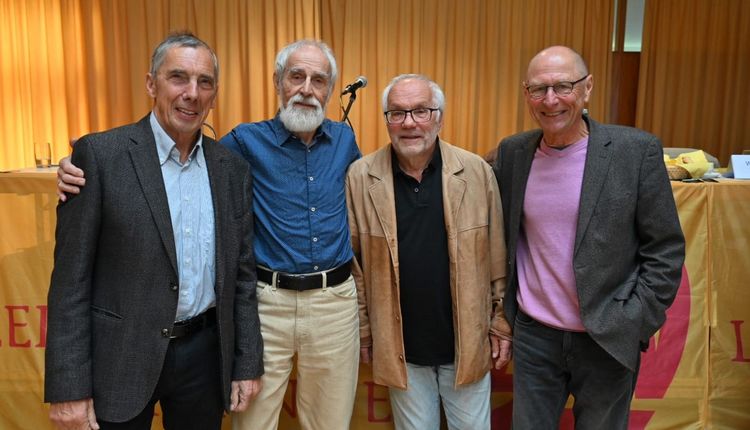 Von links nach rechts: Ottmar Heiler, Wilfried Pletschen, Rolf Bader und Michael Schlicksupp bei der Ernennung.