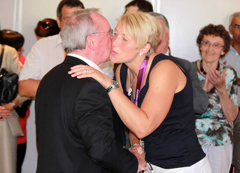 Christina Obergföll und Matthias Bühler geehrt