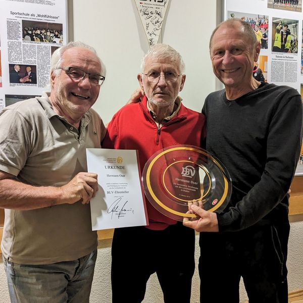 BLV-Ehrenteller für Hermann Oser