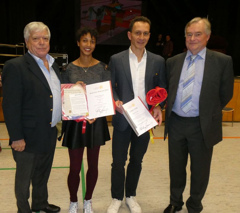 Großer Empfang für Malaika Mihambo und Ralf Weber