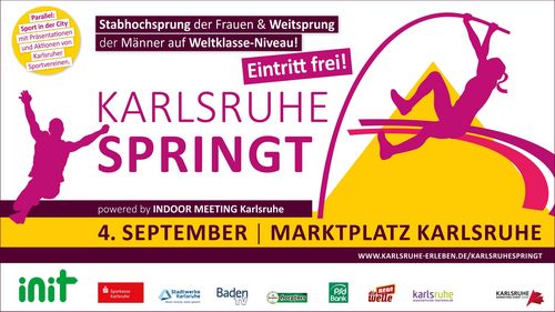 Skandinavisches Duell im Weitsprung der Männer bei „Karlsruhe springt“ 