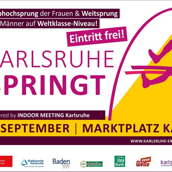 Skandinavisches Duell im Weitsprung der Männer bei „Karlsruhe springt“ 