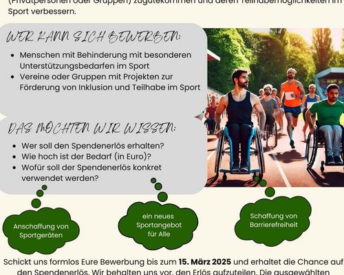 Bewerbt euch um den Erlös des Spendenlaufs – Der BBS feiert sein 75 Jähriges bestehen 