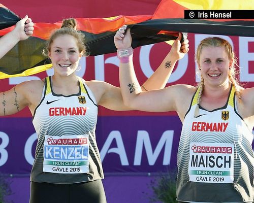 Dreifach-Triumph der deutschen Kugelstoßerinnen bei der U23-EM - Gold und Silber gehen nach Baden-Württemberg