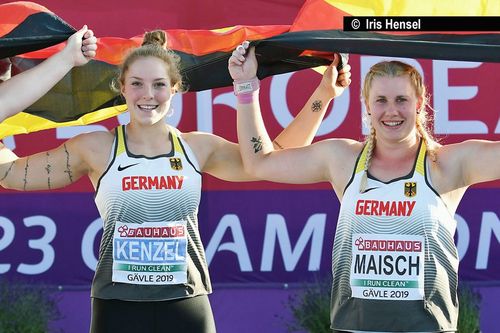 Dreifach-Triumph der deutschen Kugelstoßerinnen bei der U23-EM - Gold und Silber gehen nach Baden-Württemberg
