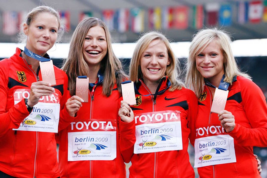 Staffel-Bronze für Anne Möllinger und Verena Sailer